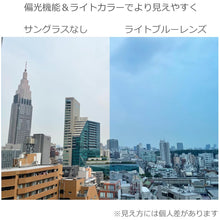画像をギャラリービューアに読み込む, ライトカラー スポーツカーブ 偏光サングラス ブラック/ライトブルー
