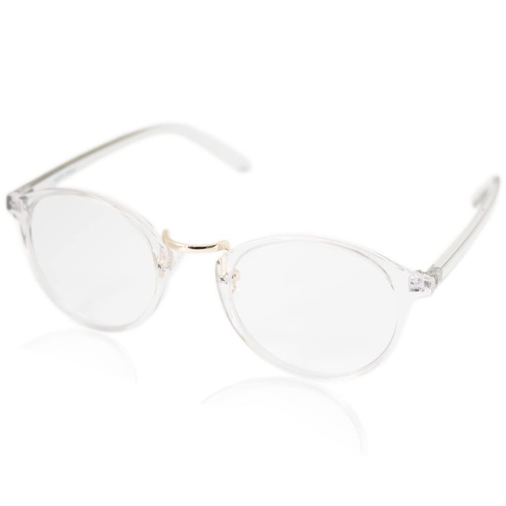 ブルーライトカット クリア 老眼鏡 7108 クリア+2.0