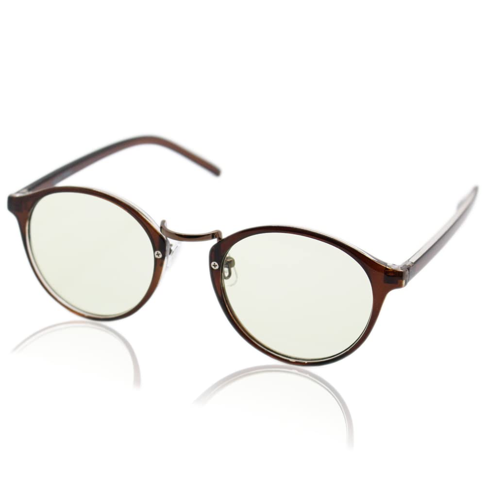 有害光線トリプルカット 老眼鏡 7108 ブラウン+1.5