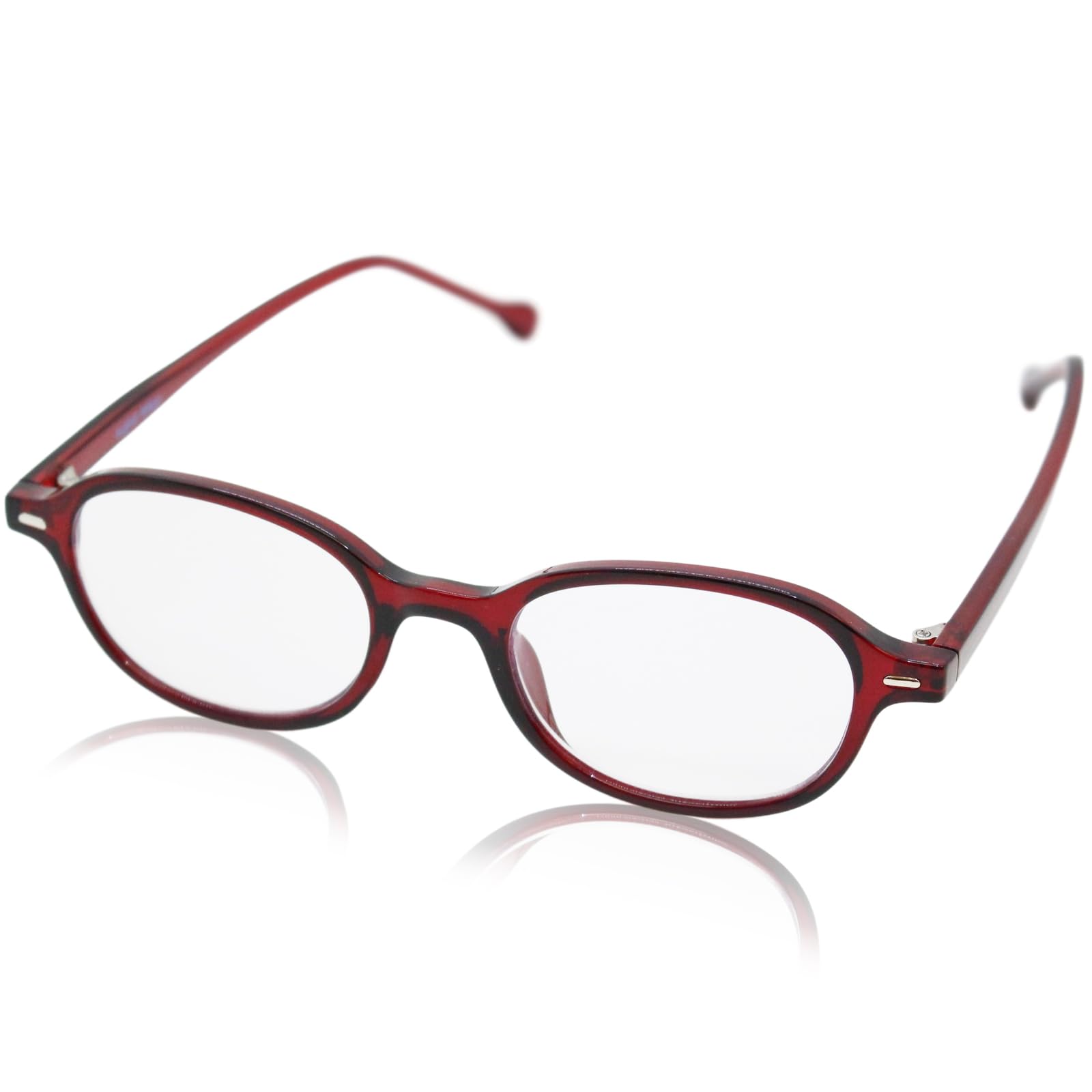 ブルーライトカット クリア 老眼鏡 3103 ワイン+1.0