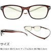 有害光線トリプルカット 首掛け 老眼鏡 8105 ブラウン+2.0
