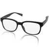 ブルーライトカット クリア 老眼鏡 8-5 マットブラック+1.0