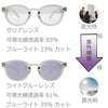紫外線量で色が変わる！ 調光サングラス ライトブルー L1102 クリア
