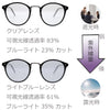 調光サングラス コンビボストン サングラス ブラック/ライトブルー