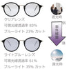 紫外線量で色が変わる！ 調光サングラス ライトブルー L7111 ブラック