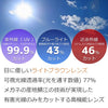 フード付き 有害光線トリプルカット サングラス 8-5 クリアグレー/ライトブラウン
