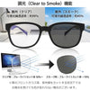 遠近両用 調光 老眼鏡 8-5 マットブラック+2.0