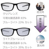 紫外線量で色が変わる！ 調光サングラス ライトブルー TR6127 ブラック